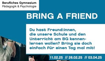 Teaserbild für Bring a Friend