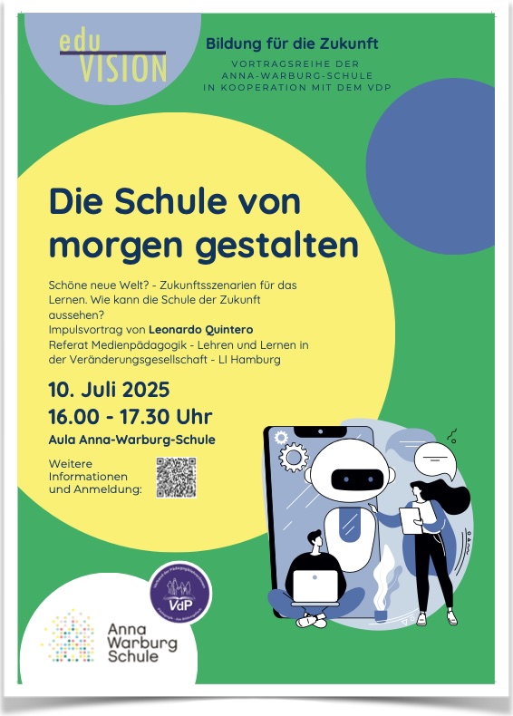 Bild des Veranstaltungshinweises am 10.07.25-EduVision-Die Schule von morgen gestalten