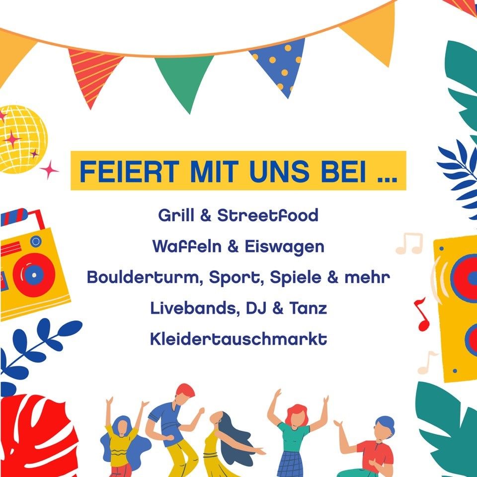 Werbebild für Sommerfest mit weiteren Informationen